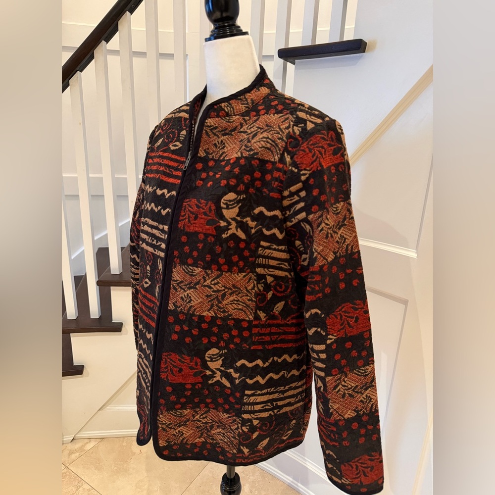 Boho Tapestry Jacket, Size L - Picture 9 of 12